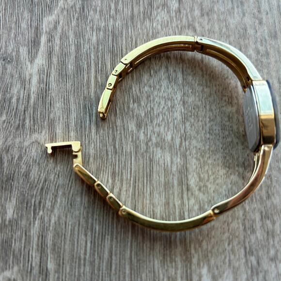 Armitron Diamond Now Blue Dial Gold Tone Bangle Watch main image 6
